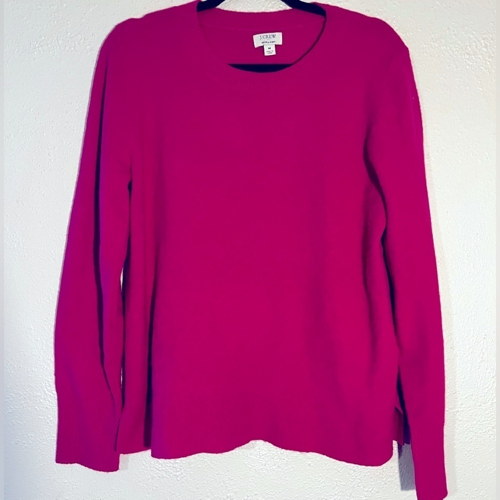 J. Crew Extra Soft Pink Pullover Sweater Size M